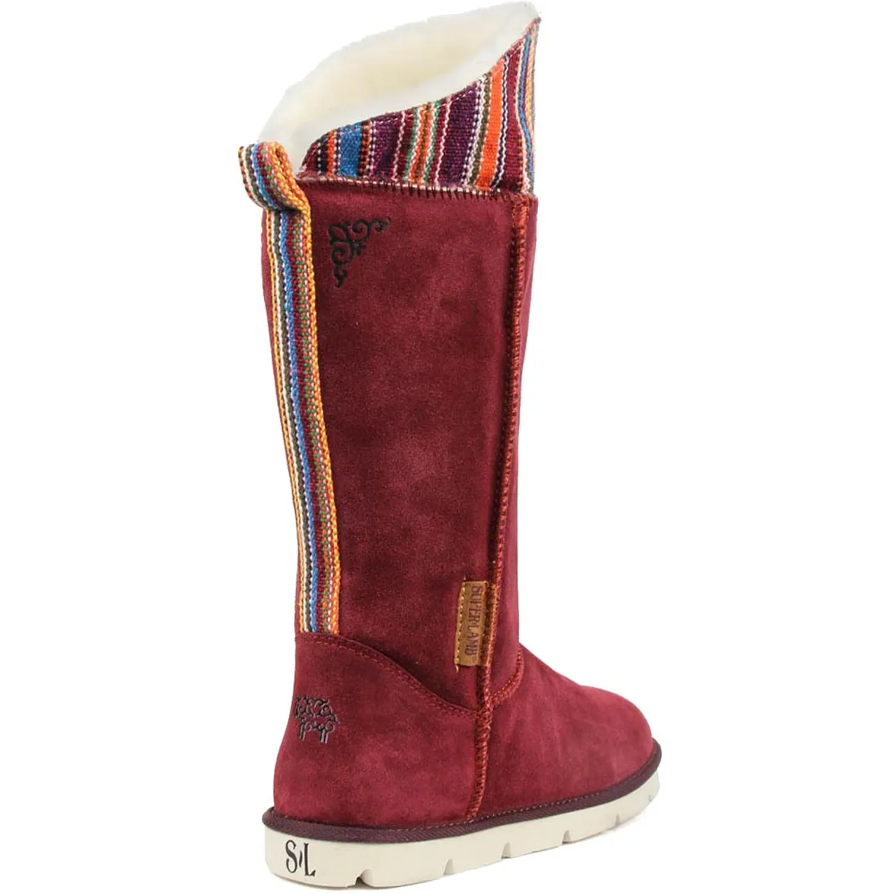 Superlamb Women's Mongol Boot - Burgundy