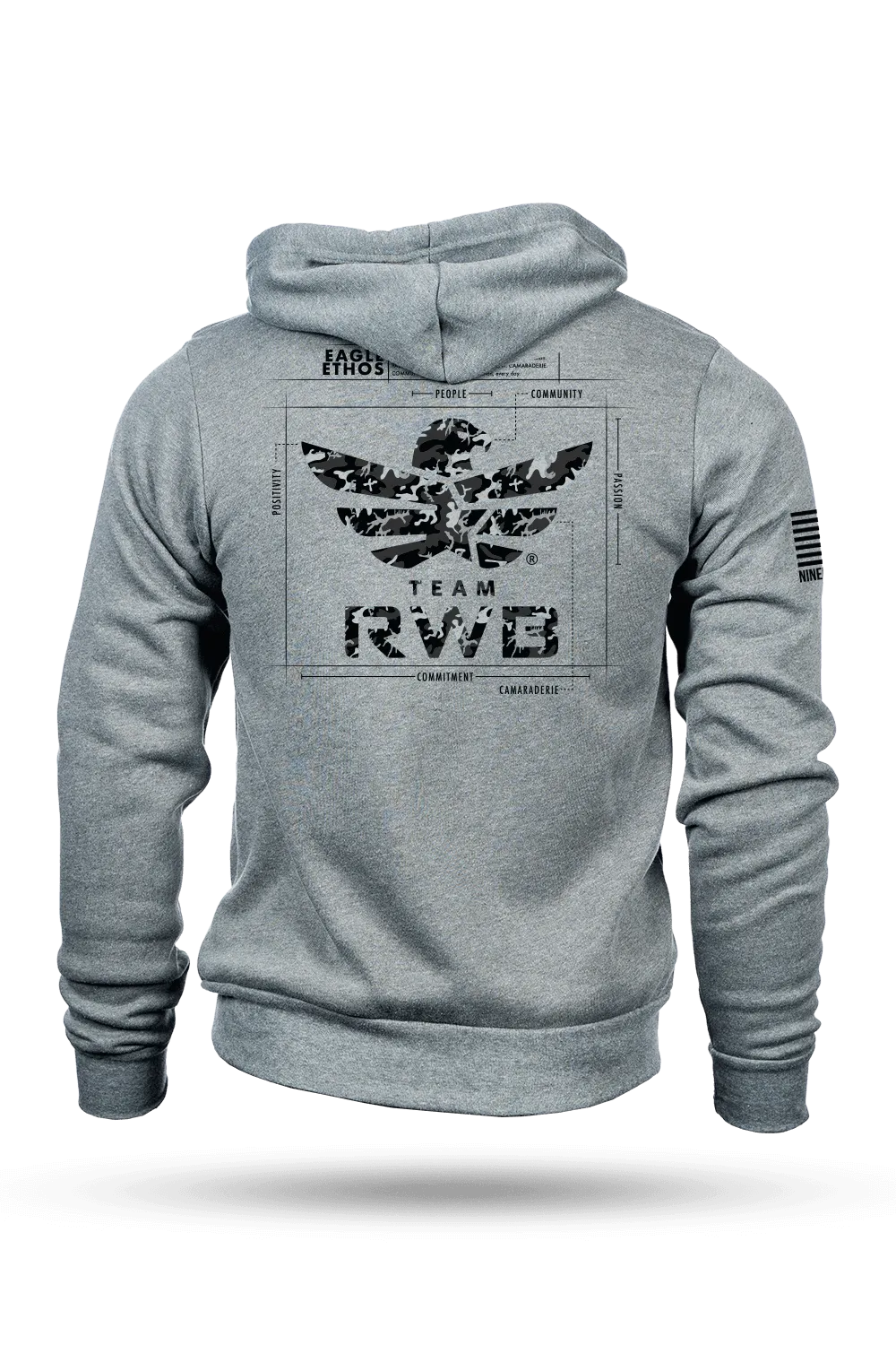 Team RWB Eagle Ethos Schematic - Full-Zip Hoodie