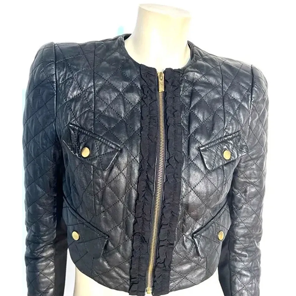 The Company You Keep Sarah Wayne Callies Quilted Leather Jacket