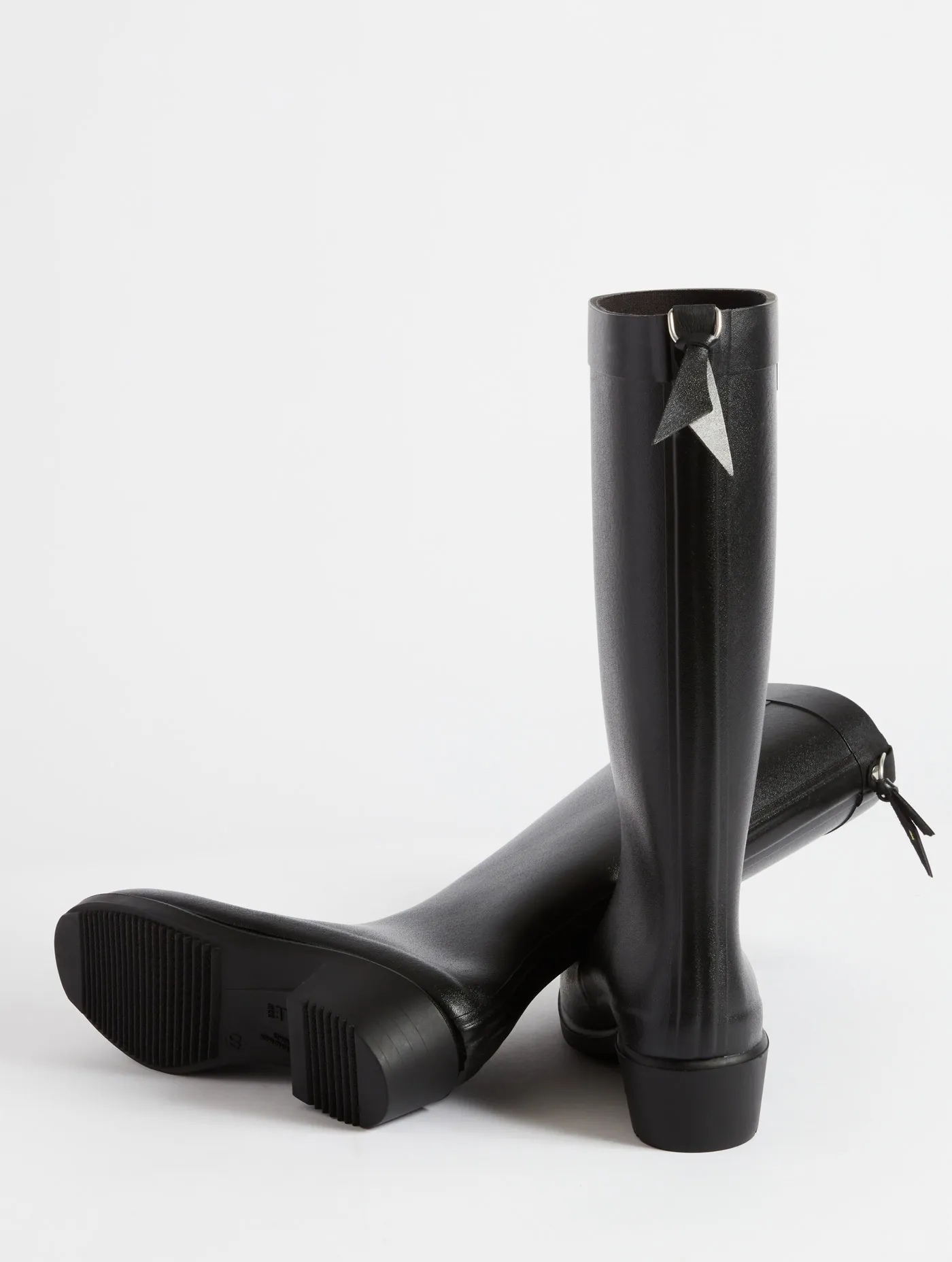 The equestrian-inspired heeled rain boot