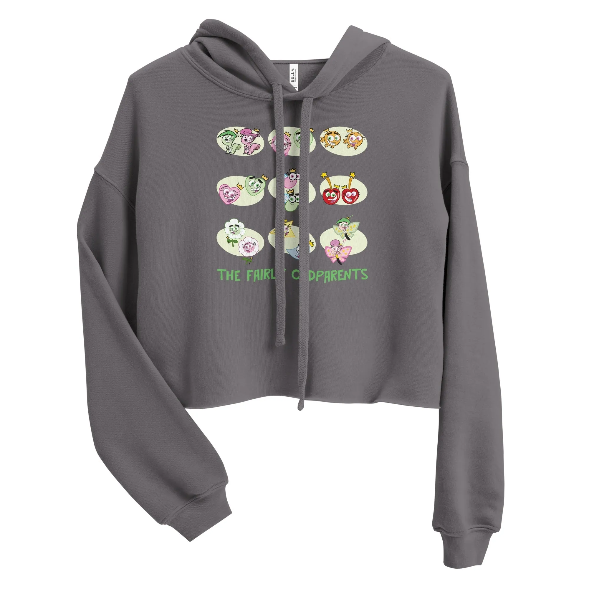 The Fairly OddParents Fairies Women's Fleece Crop Hooded Sweatshirt