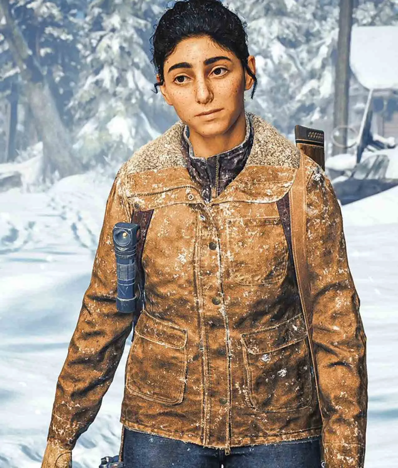 The Last Of Us Part II Dina Brown Leather Jacket | Abbraci