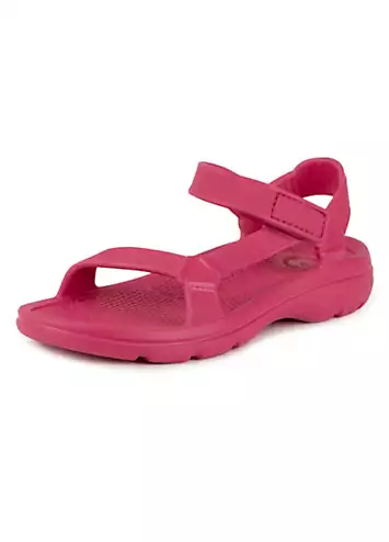 Totes Ladies Azalea Pink Riley Adjustable Sport Sandals | Grattan