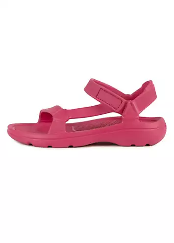 Totes Ladies Azalea Pink Riley Adjustable Sport Sandals | Grattan