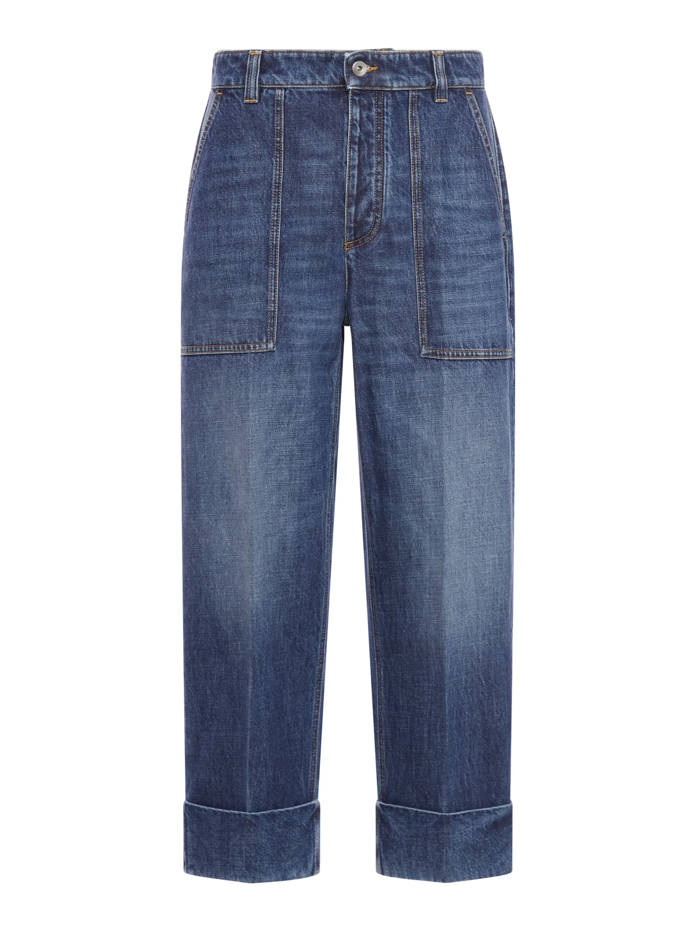 TROUSERS DENIM MEDIUM INDIGO