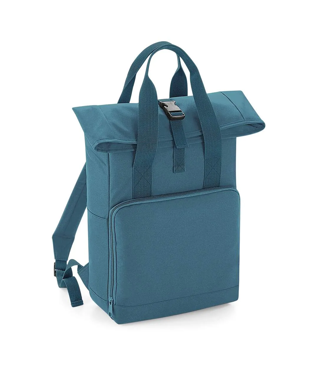 Twin handle roll-top backpack one size airforce blue Bagbase