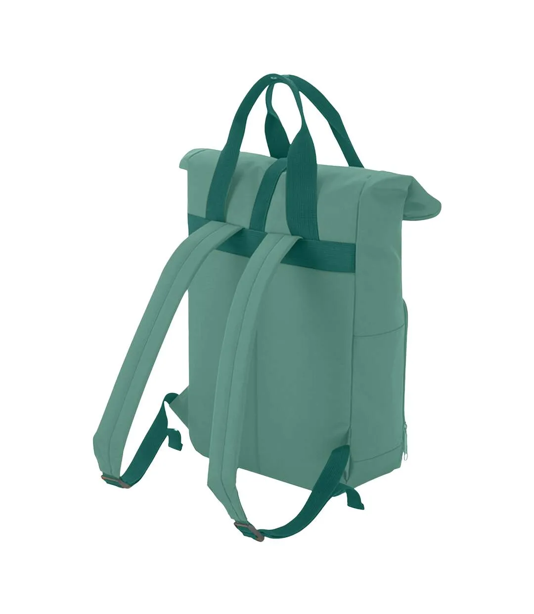 Twin handle roll-top backpack one size sage green Bagbase