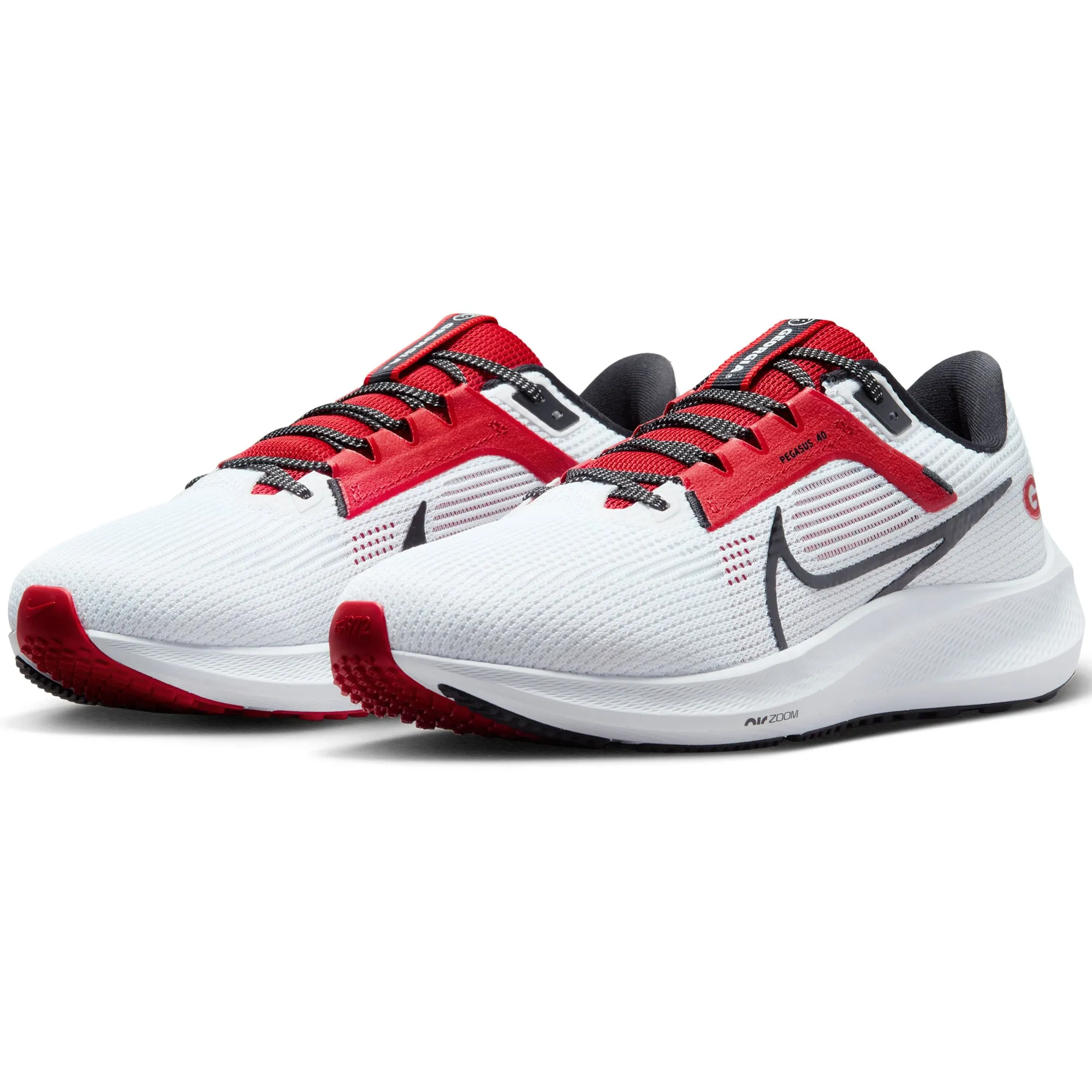 Unisex Nike  White Georgia Bulldogs Zoom Pegasus 40 Running Shoe