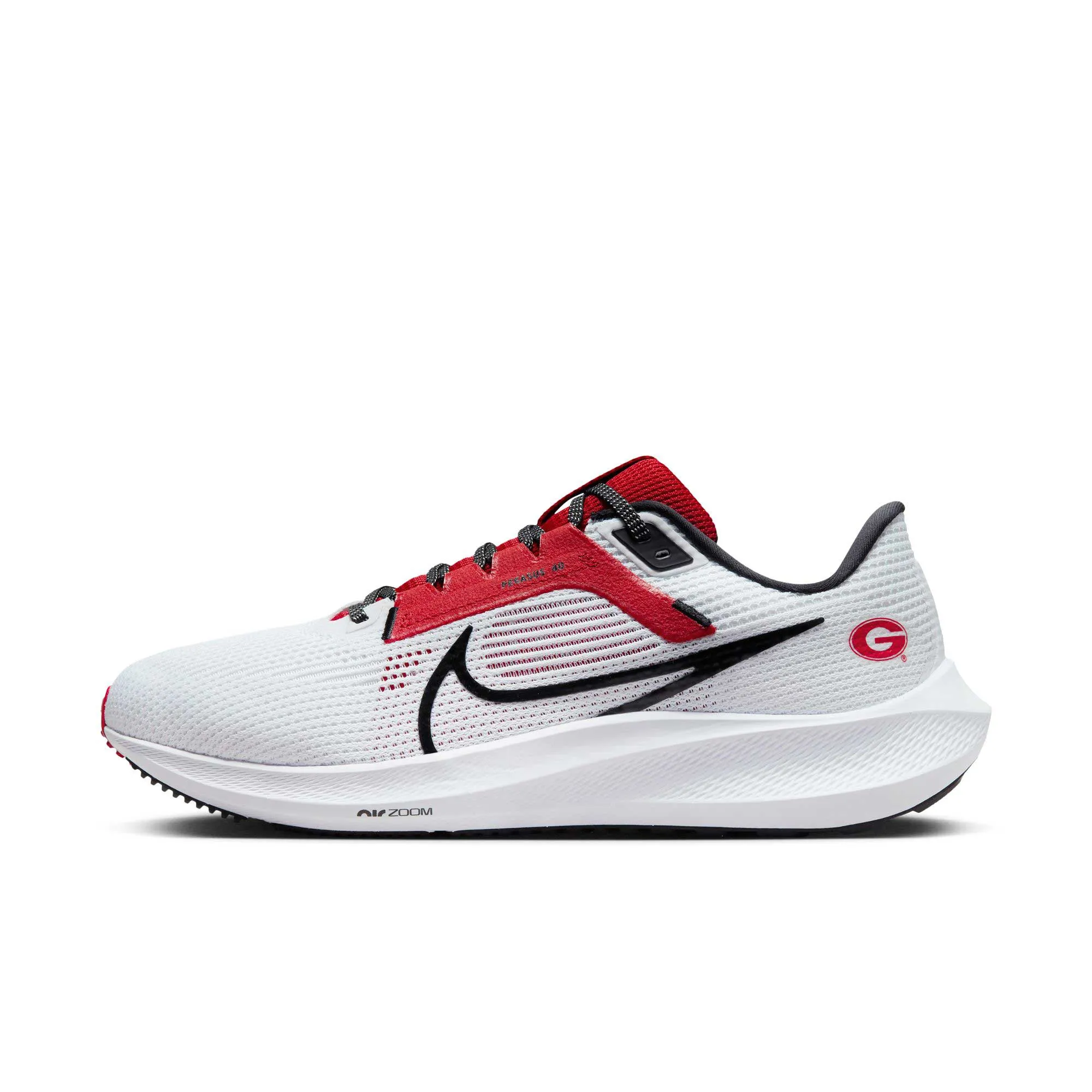 Unisex Nike  White Georgia Bulldogs Zoom Pegasus 40 Running Shoe