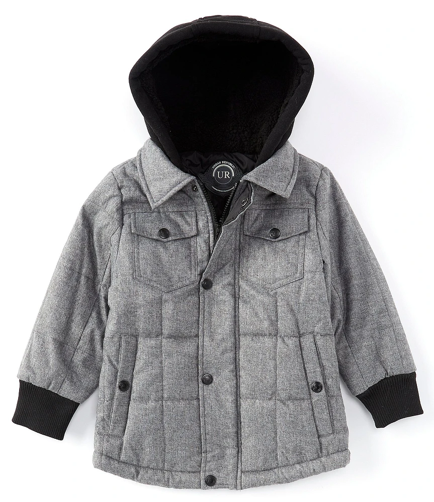 Urban Republic Little Boys 2T-7 Quilted Hooded Jacket