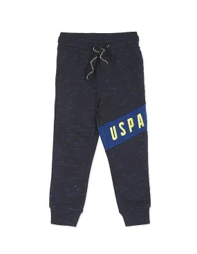 U.S. Polo Assn. Kids Drawstring Waist Heathered Joggers