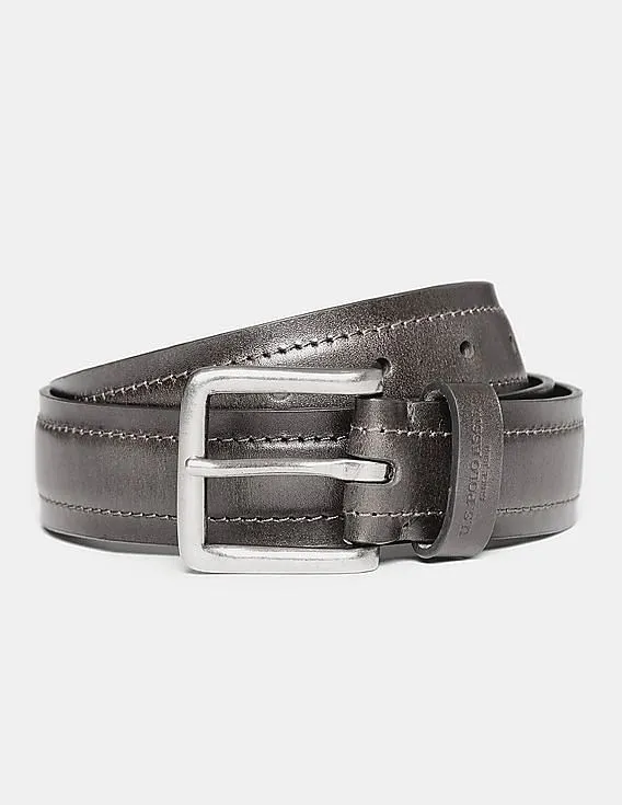 U.S. Polo Assn. Textured Leather Belt