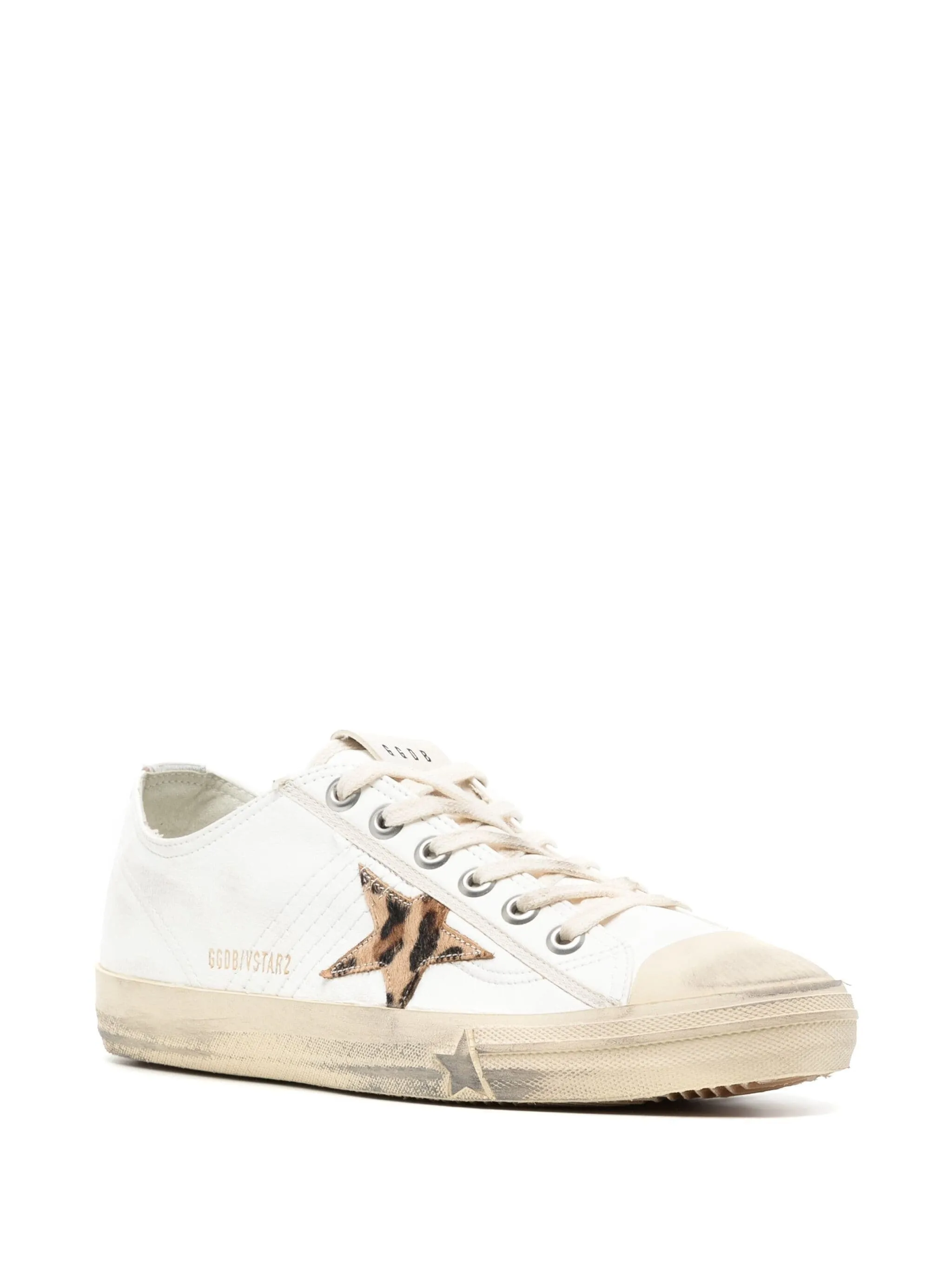 V-STAR2 LEOPARD TOE LEATHER SNEAKERS