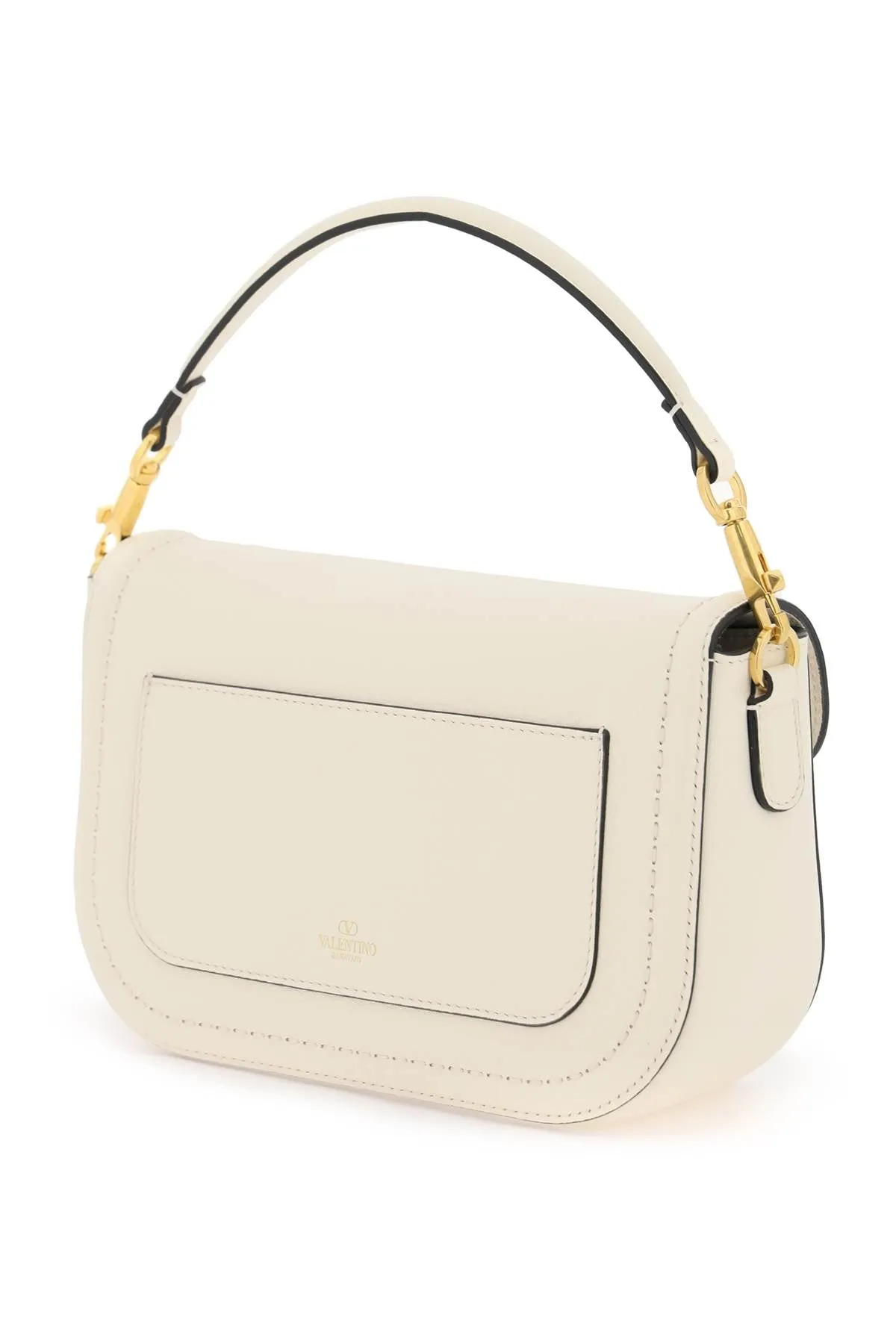 VALENTINO GARAVANI Mini Grained Leather Shoulder Bag - 23.5cm x 18cm x 8cm