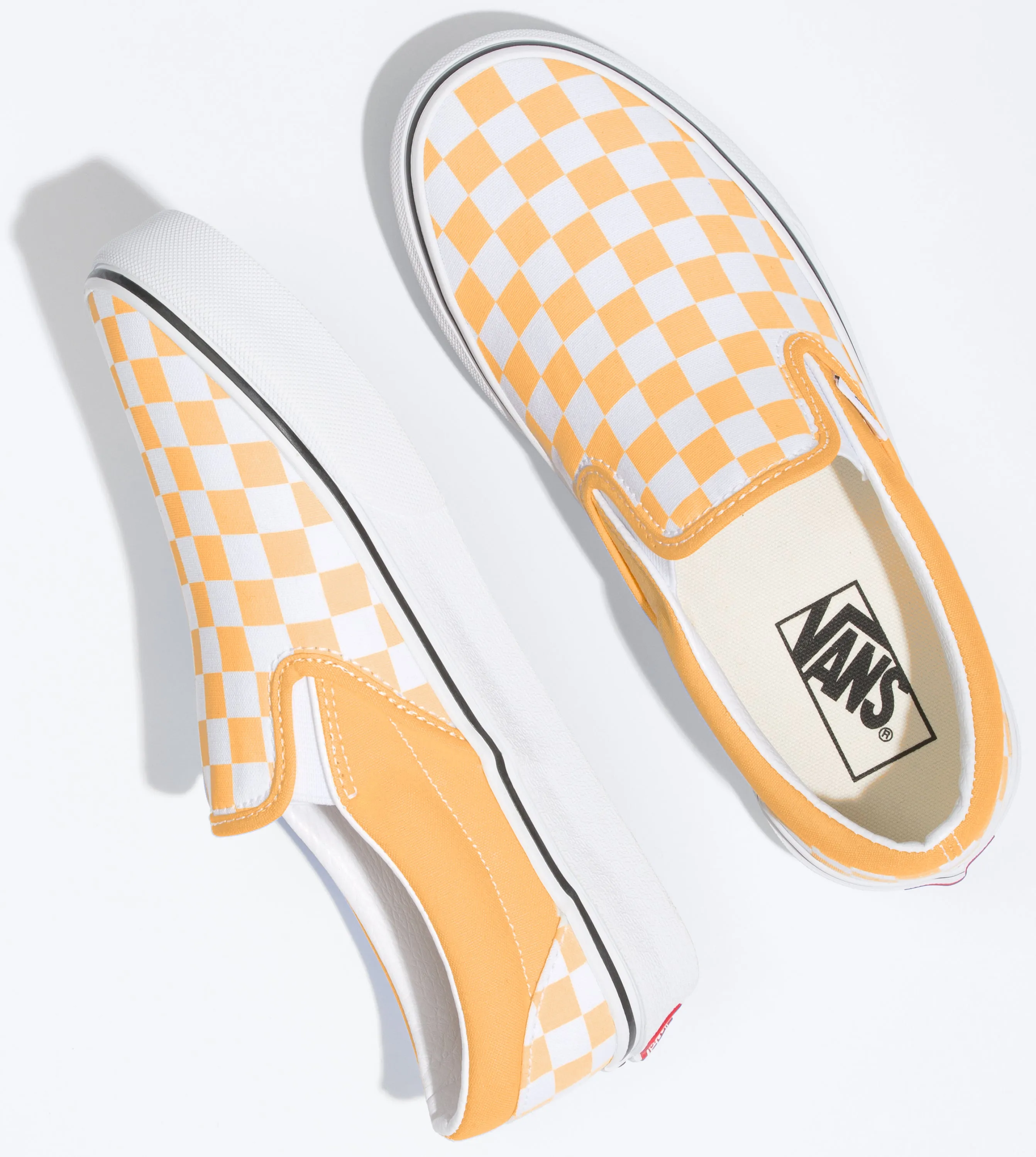 Vans Classic Slip-On Checkerboard Flax/True White