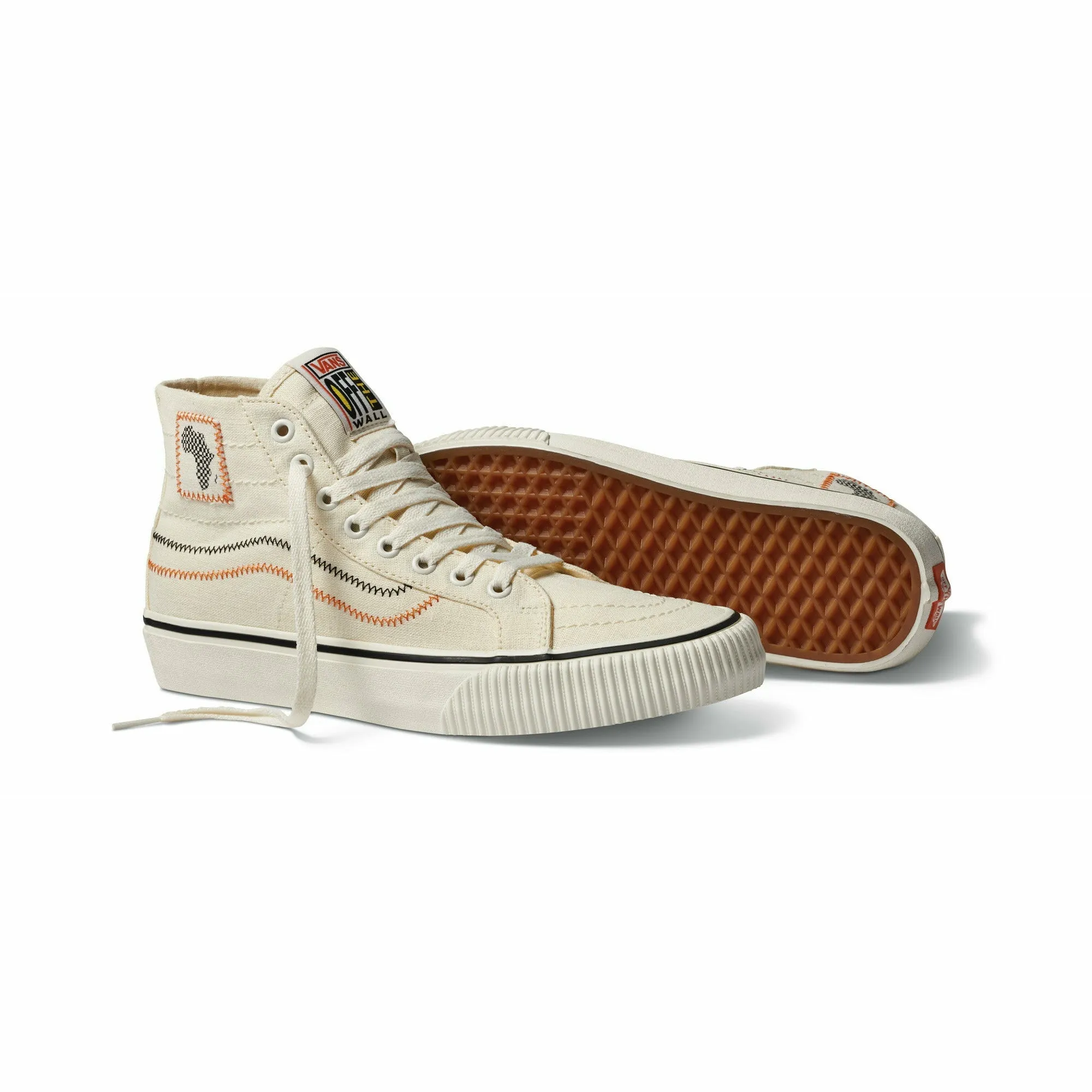 VANS X JUJU Surf Club SK8-HI 38 Decon VR3 SF Shoes - Marshmallow / Multi