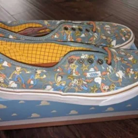 Vans x Toy Story Authentic Woody Print Denim Pixar 4 Sne...