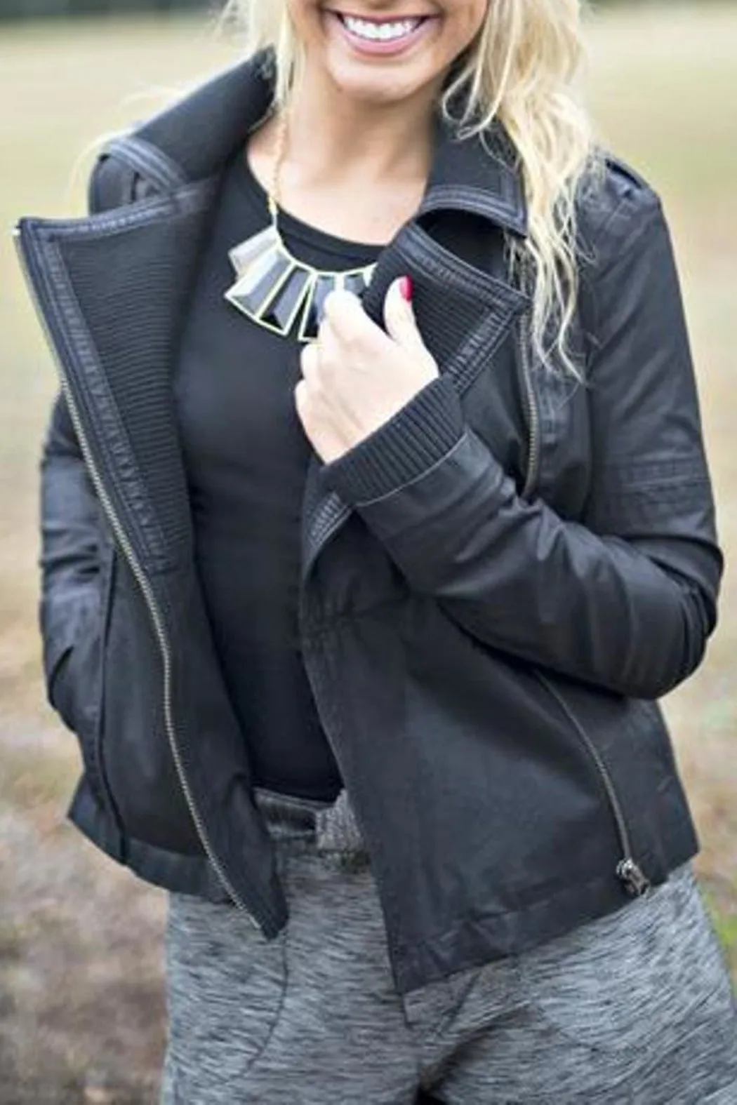 Vegan Leather Jacket