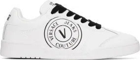 Versace Jeans Couture White Brooklyn V-Emblem Sneakers