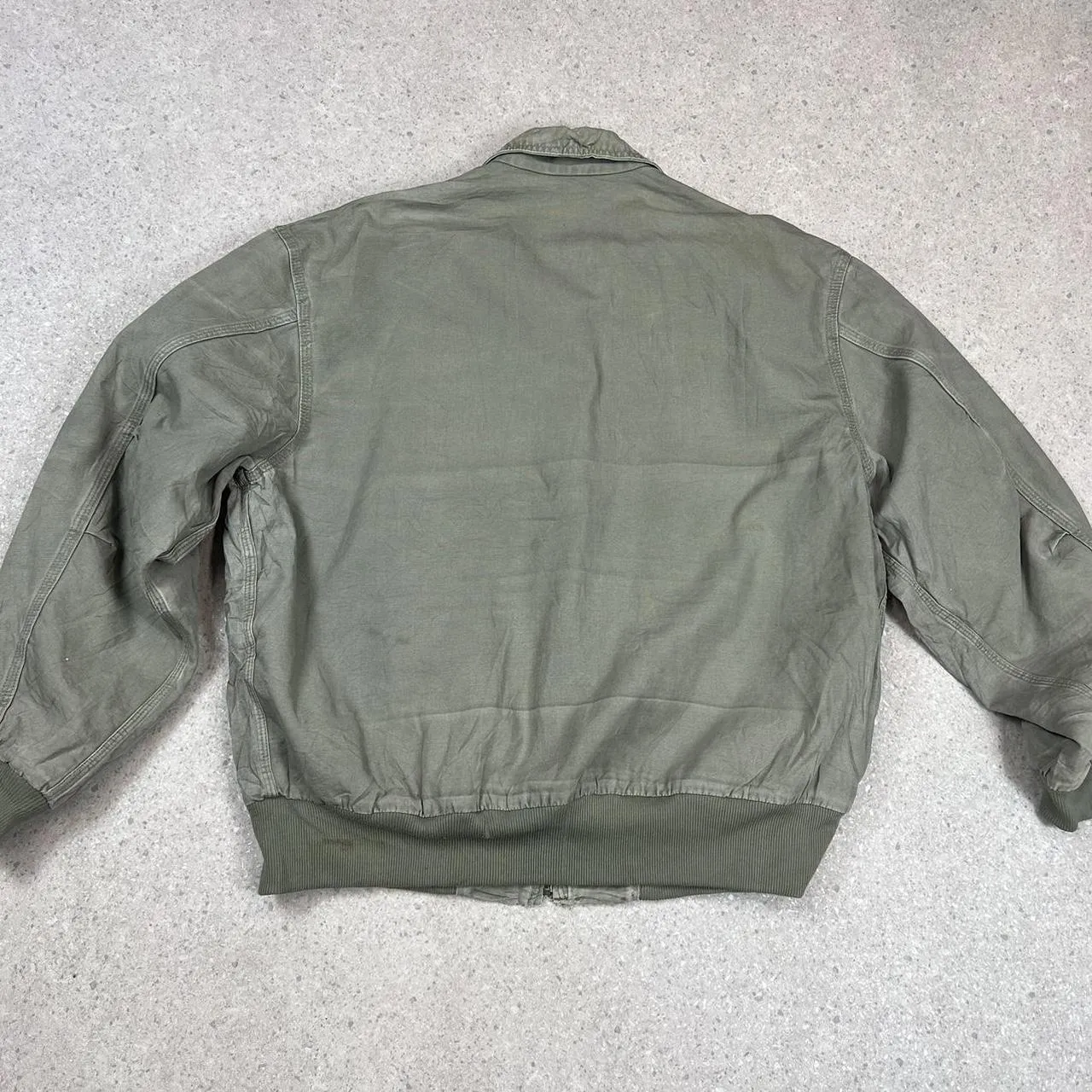 Vintage Carhartt zip up green jacket XL