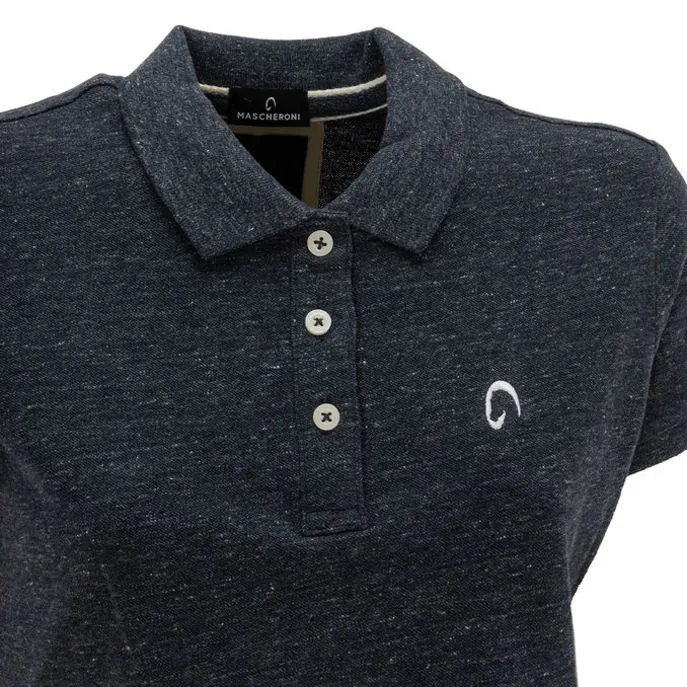 VINTAGE POLO SHIRT FOR WOMEN NIGHTBLUEHEATHER