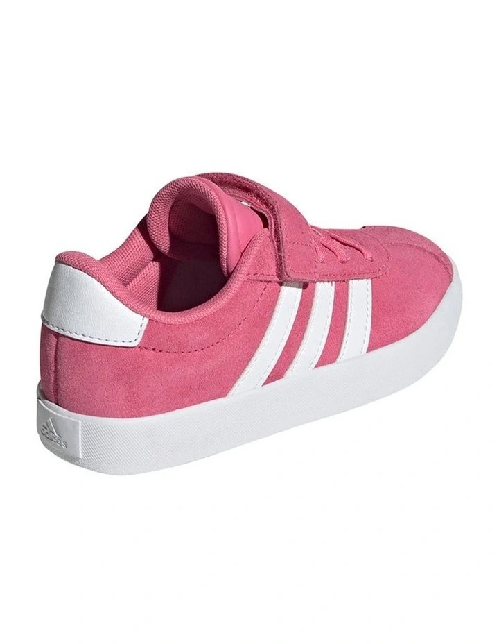 Vl Court 3.0 Self-Fastening Pre-School Sneakers in Pink