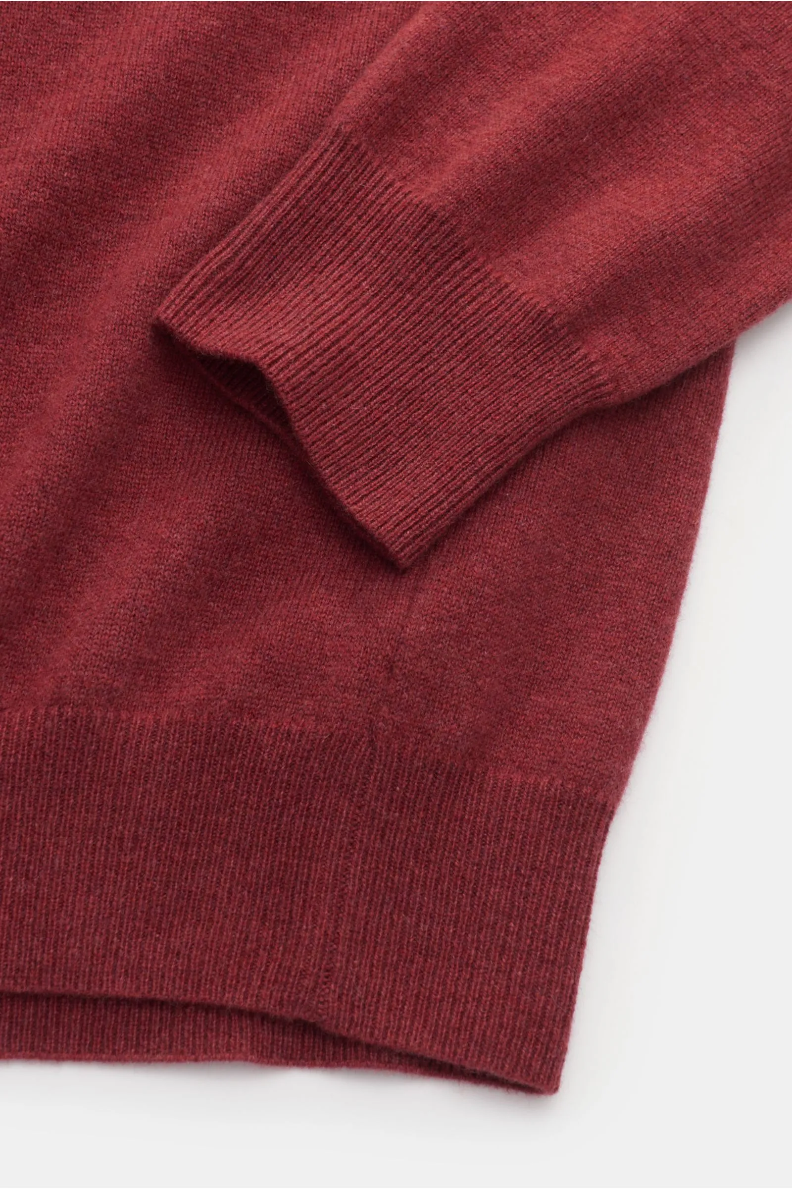 VON BRAUN cashmere knit polo red