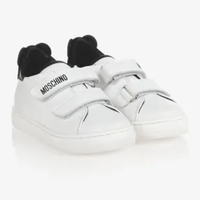 White & Black Velcro Trainers