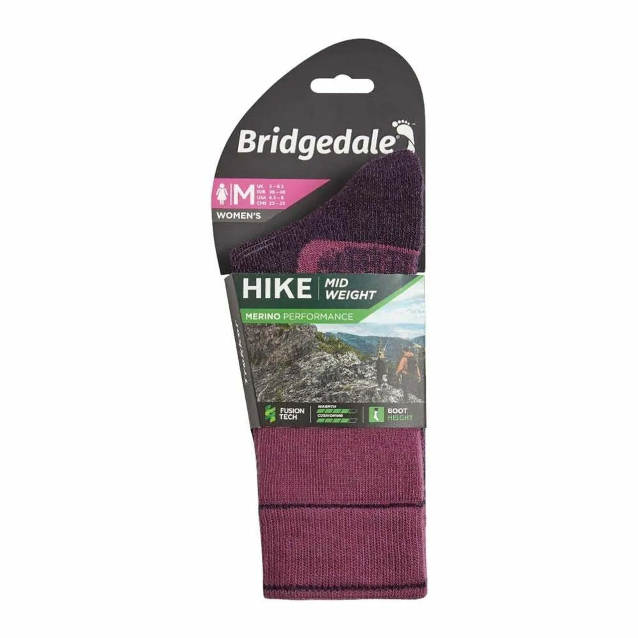 Womens Hike Midweight Merino Performance Boot Socks