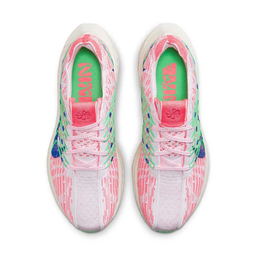 Women's Pegasus Turbo Next Nature Running Shoe - White/Hot Punch/Electric Algae/Racer - Regular (B)