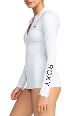 Women's Roxy New Essentials Hooded Long Sleeve Zip-Up Hoodie Swim Cover Up