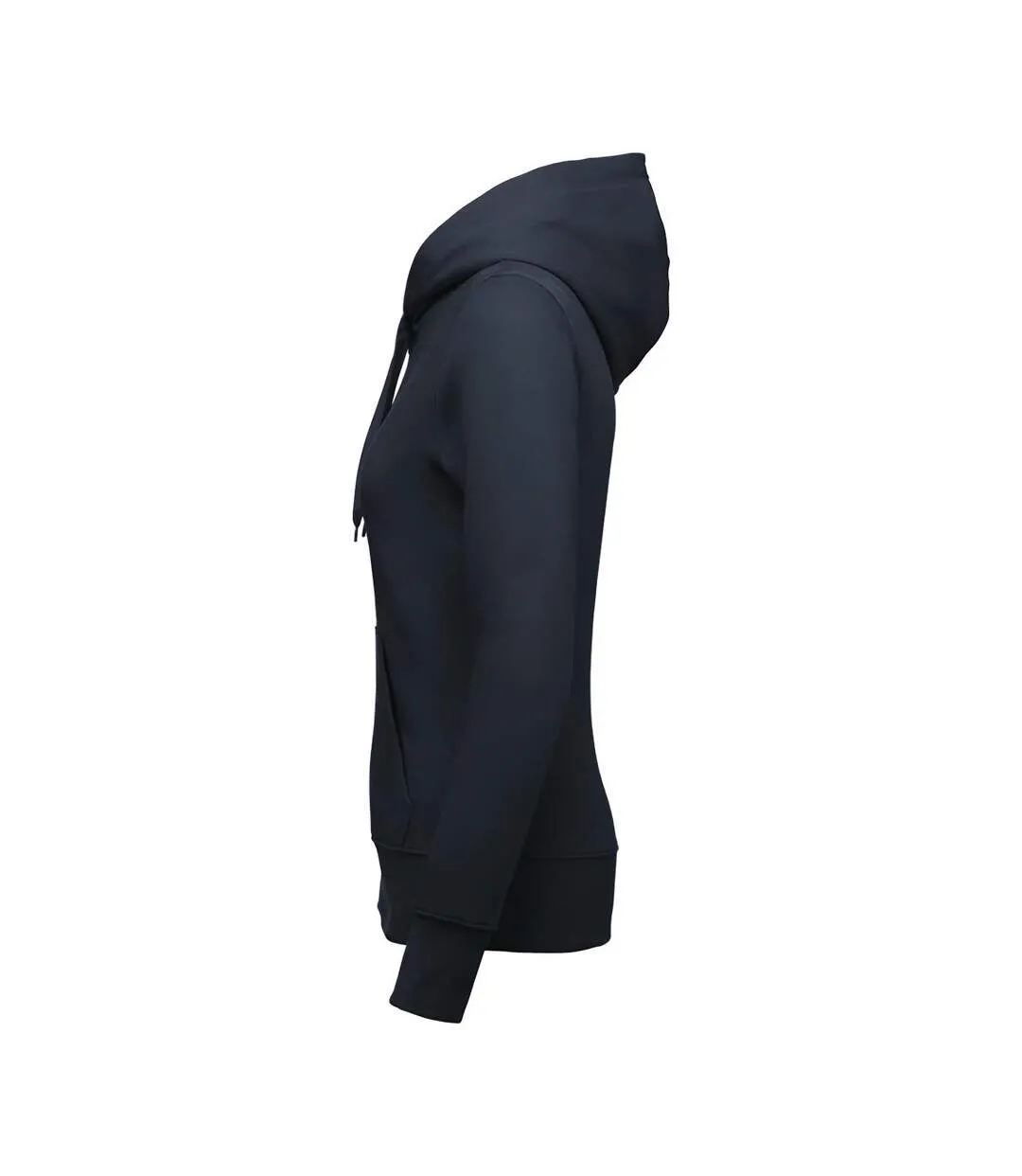 Womens/ladies eco friendly full zip hoodie navy Kariban