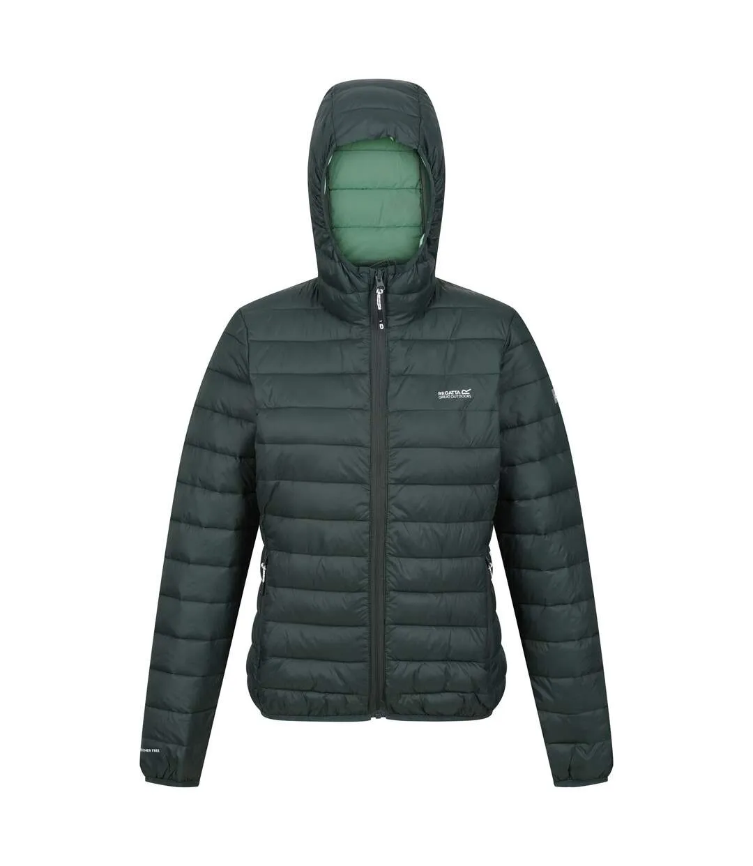 Womens/ladies marizion hooded padded jacket darkest spruce/quiet green Regatta