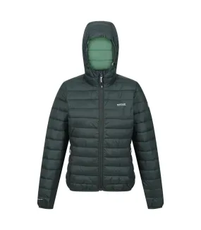 Womens/ladies marizion hooded padded jacket darkest spruce/quiet green Regatta