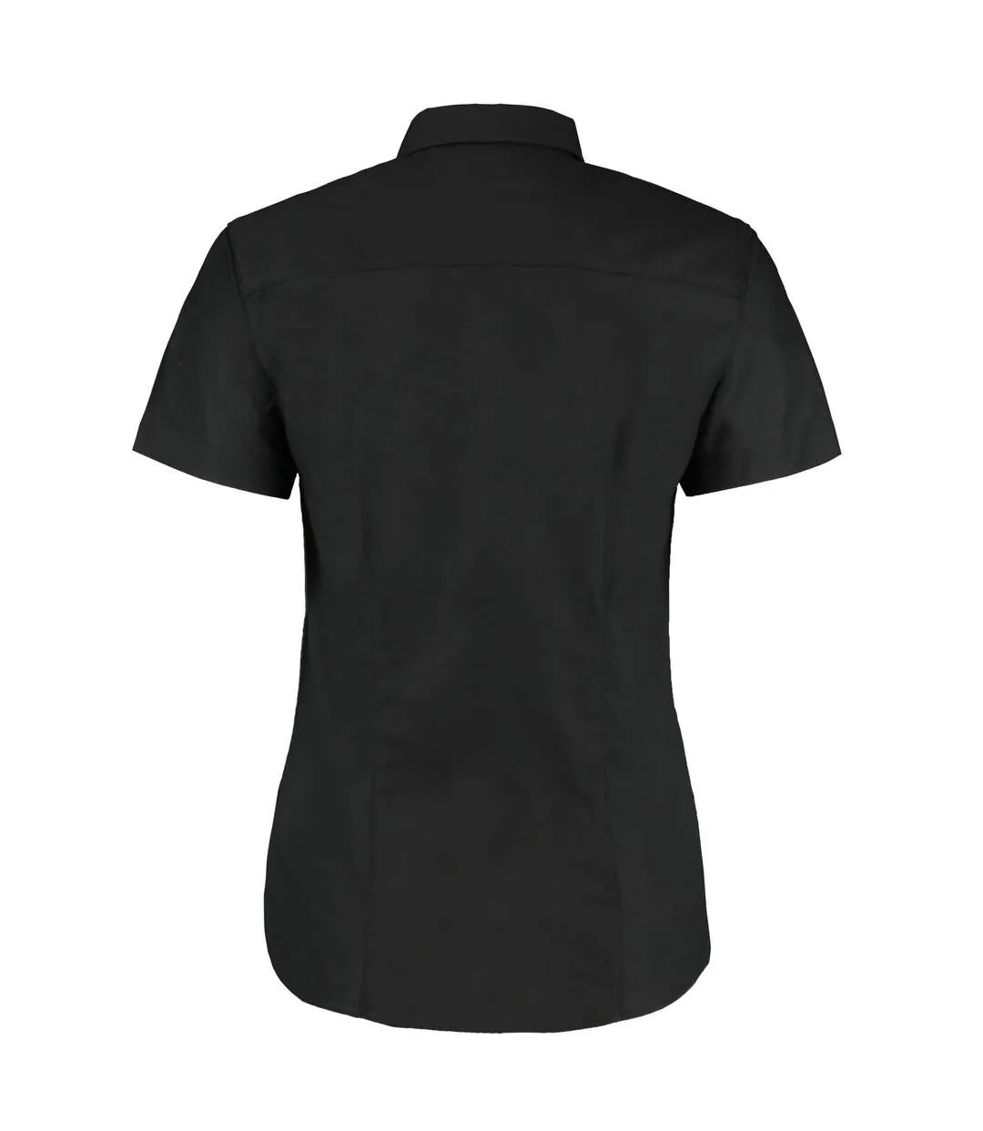 Womens/ladies short sleeve workwear oxford shirt black Kustom Kit