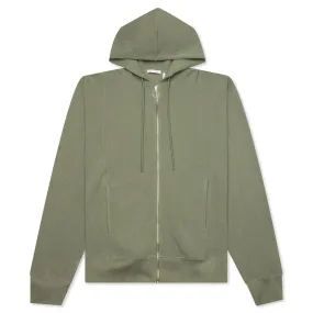 Zip-Up Logo Hoodie - Tea