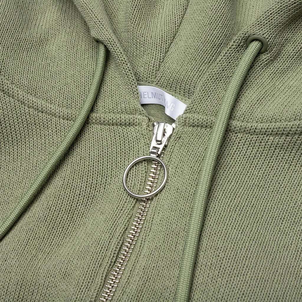 Zip-Up Logo Hoodie - Tea