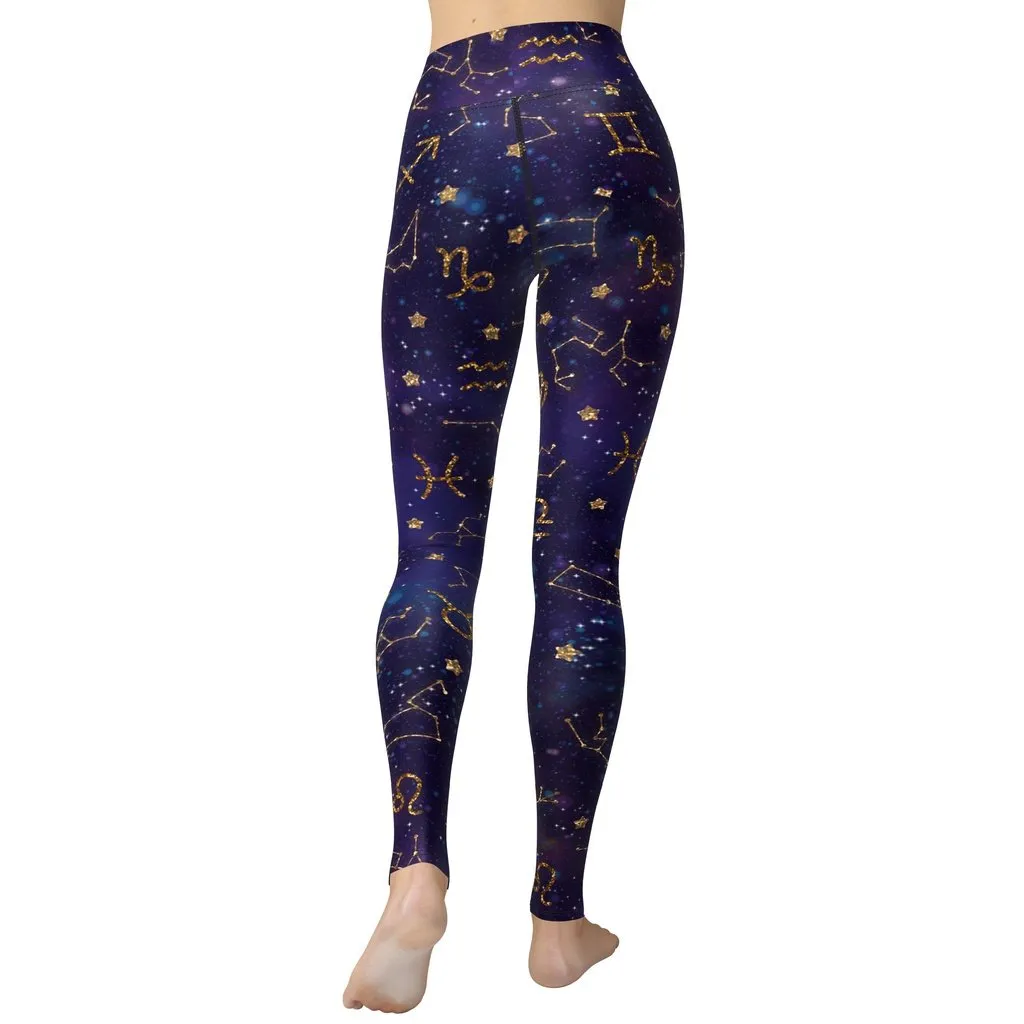 Zodiac Signs Yoga Leggings